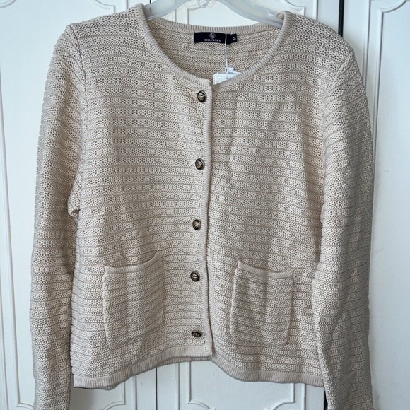 NWT! LILLUSORY Women's Cable Knit Cardigan/Sweater. Buttons. Size: Medium - Picture 7 of 12